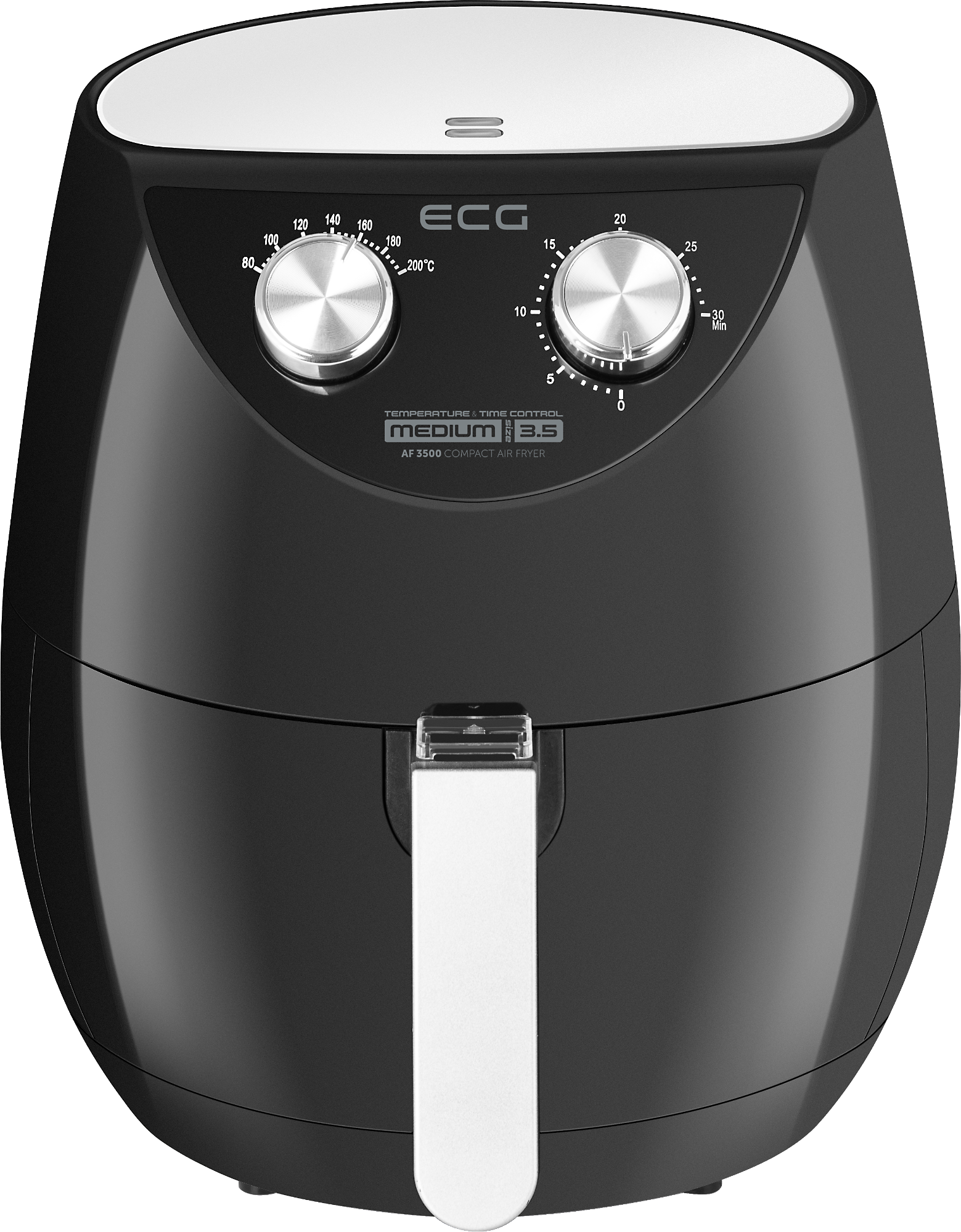 ECG AF 3500 | Die 1500 80-200 l Heißluftfritteuse Heißluftfritteuse Schwarz 3,5 | Temperatureinstellung Friteusenvolumen Watt | | °C