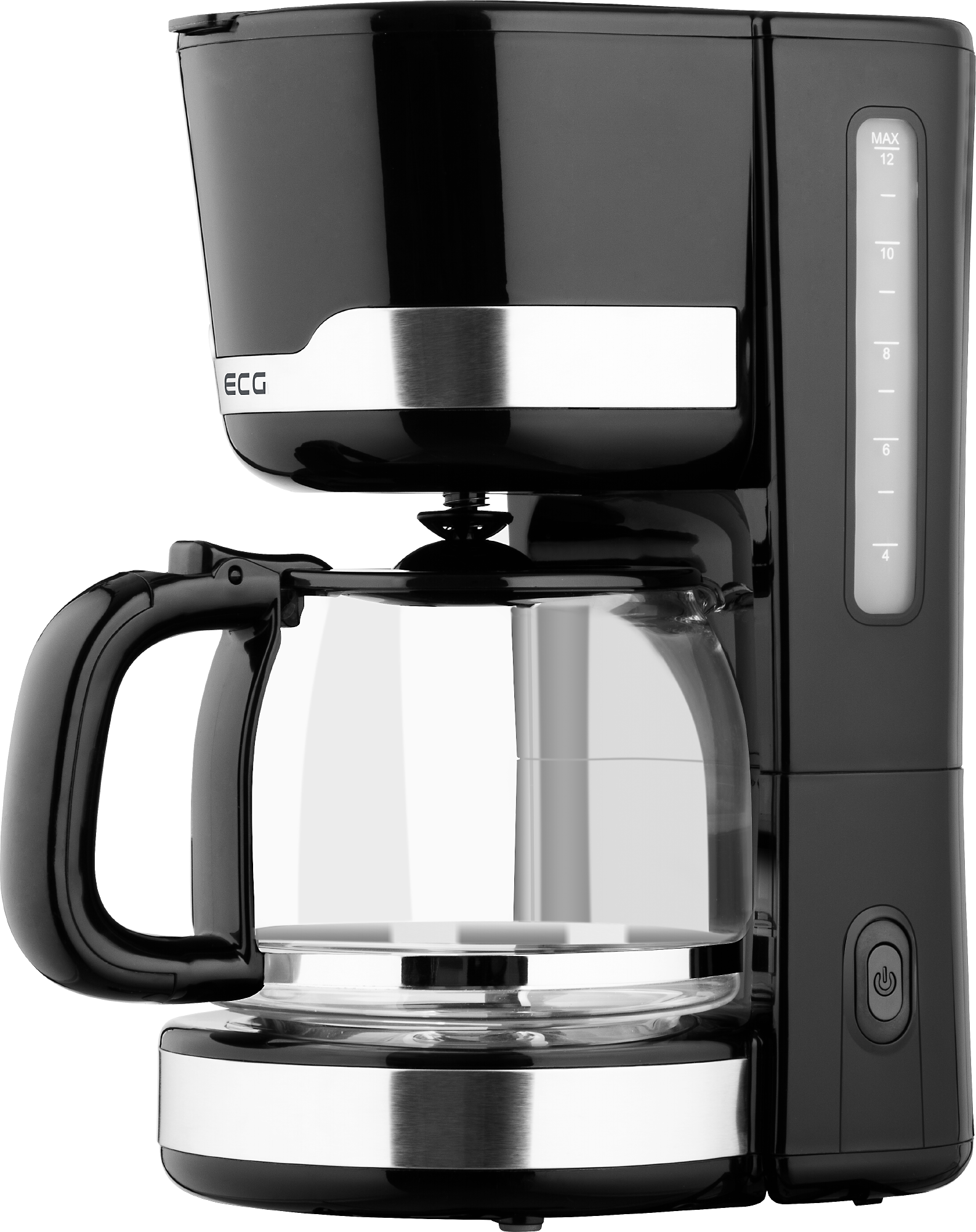 ECG KP 2115 | 1,5 Kaffeemaschine | Kaffeemaschine Möglichkeit / Liter Schwarz Edelstahl Tee Wasserstandsanzeige | | Filterkaffee | 