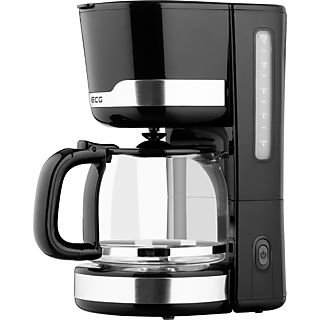 ECG KP 2115 | Kaffeemaschine  | Filterkaffee | Möglichkeit Tee | 1,5 Liter | Wasserstandsanzeige | Kaffeemaschine Schwarz / Edelstahl