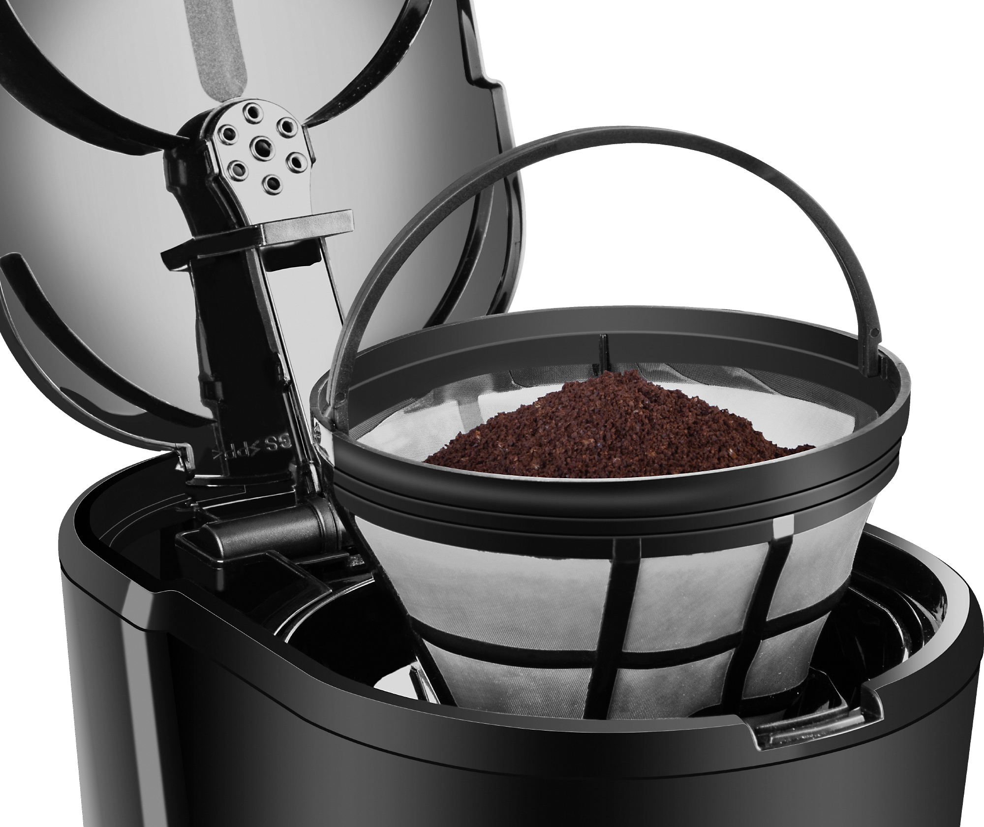 | 1,5 Kaffeemaschine / | Filterkaffee KP | | Schwarz Edelstahl | ECG Tee 2115 Möglichkeit Liter | Kaffeemaschine Wasserstandsanzeige