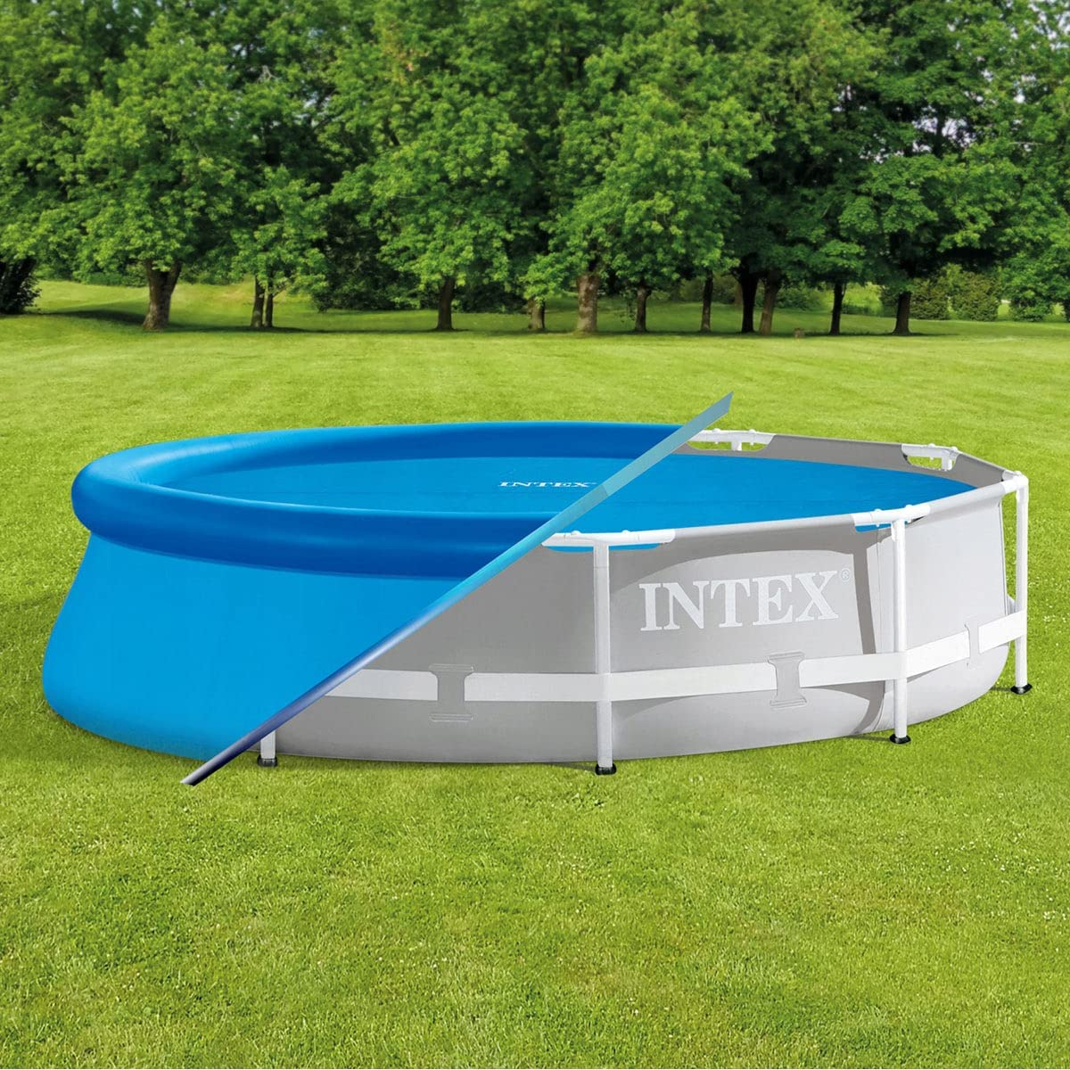 Abdeckplane, Pools Easy INTEX für Solarabdeckplane Ø305cm blau Set