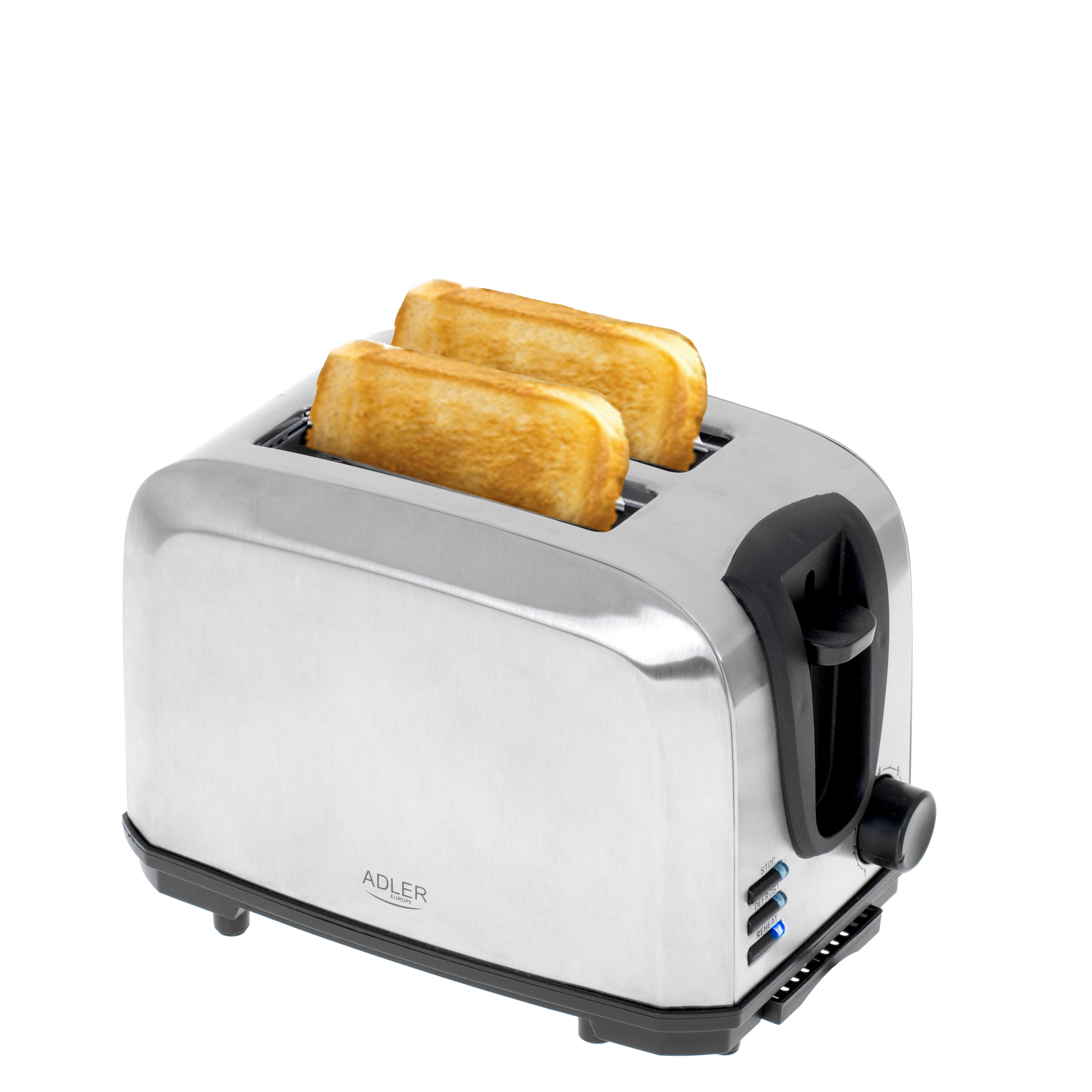 3222 (1000 Toaster ADLER silber Schlitze: 2) AD Watt,