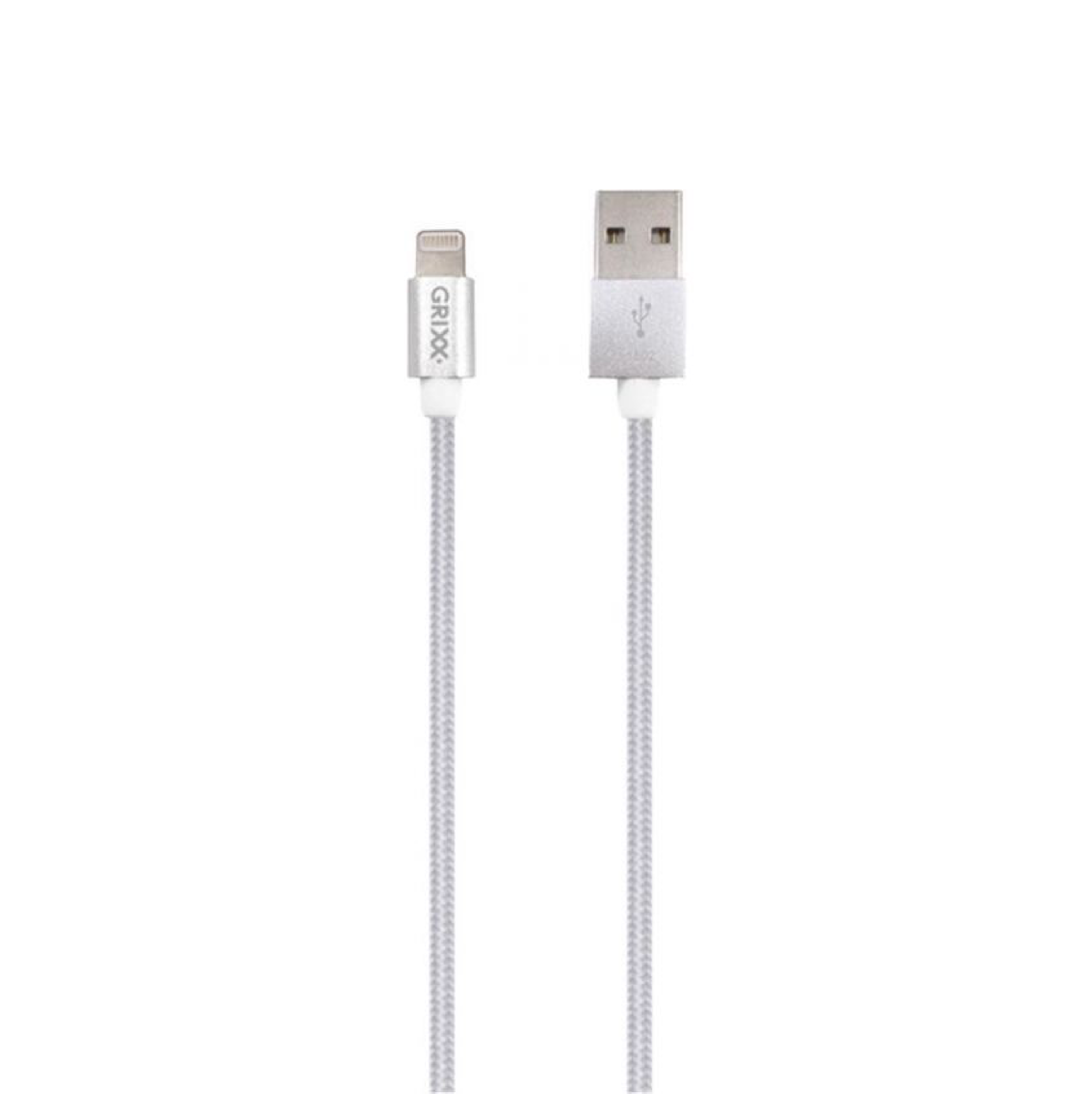 PHILIPS USB-A Lightning Grixx Weiß Optimum Kabel auf