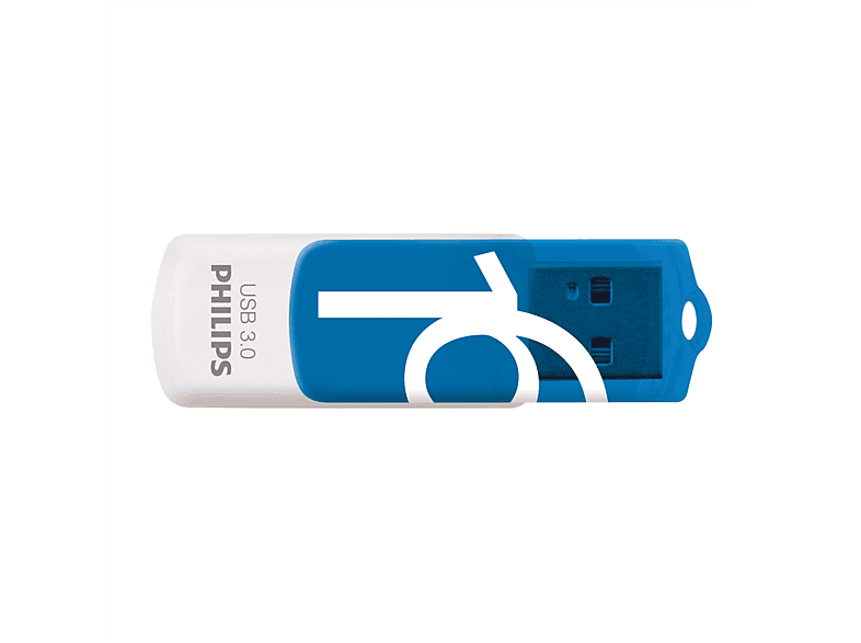 PHILIPS Vivid Edition Ocean Blue®, 100 MB/s USB-Stick (Weiß, 16 GB)