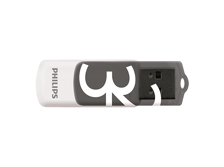PHILIPS Vivid Edition Shadow Gey®, 23 MB/s USB-Stick (Weiß, 32 GB)