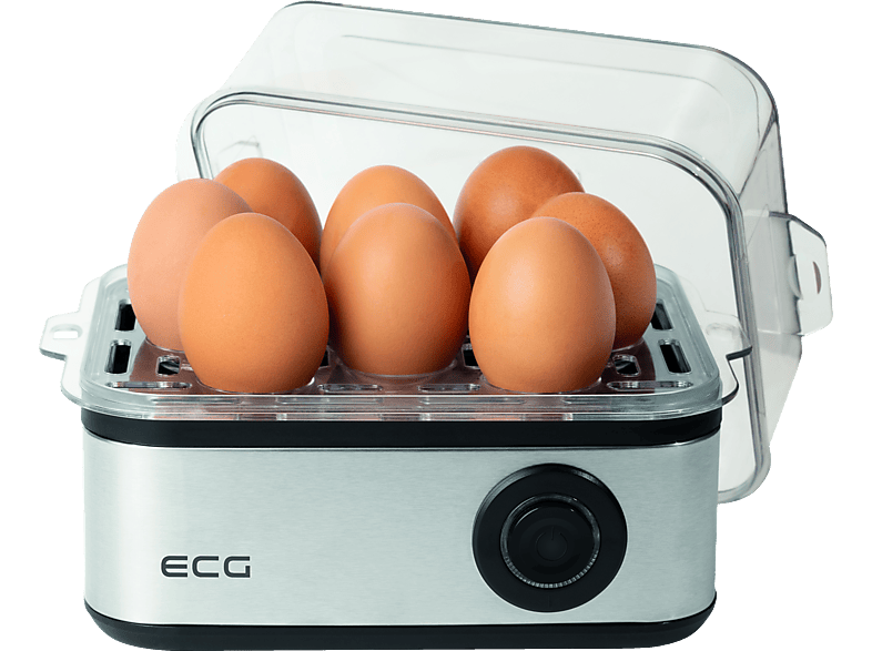 ECG Eierkocher UV 5080 | Kapazität: 8 Eier oder 4 Spiegeleier | Maximale Leistung 500 W | EIERKOCHER(Anzahl Eier: 8)