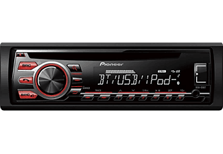 Autorradio - DEH-09BT PIONEER, USB / Aux, Negro MediaMarkt