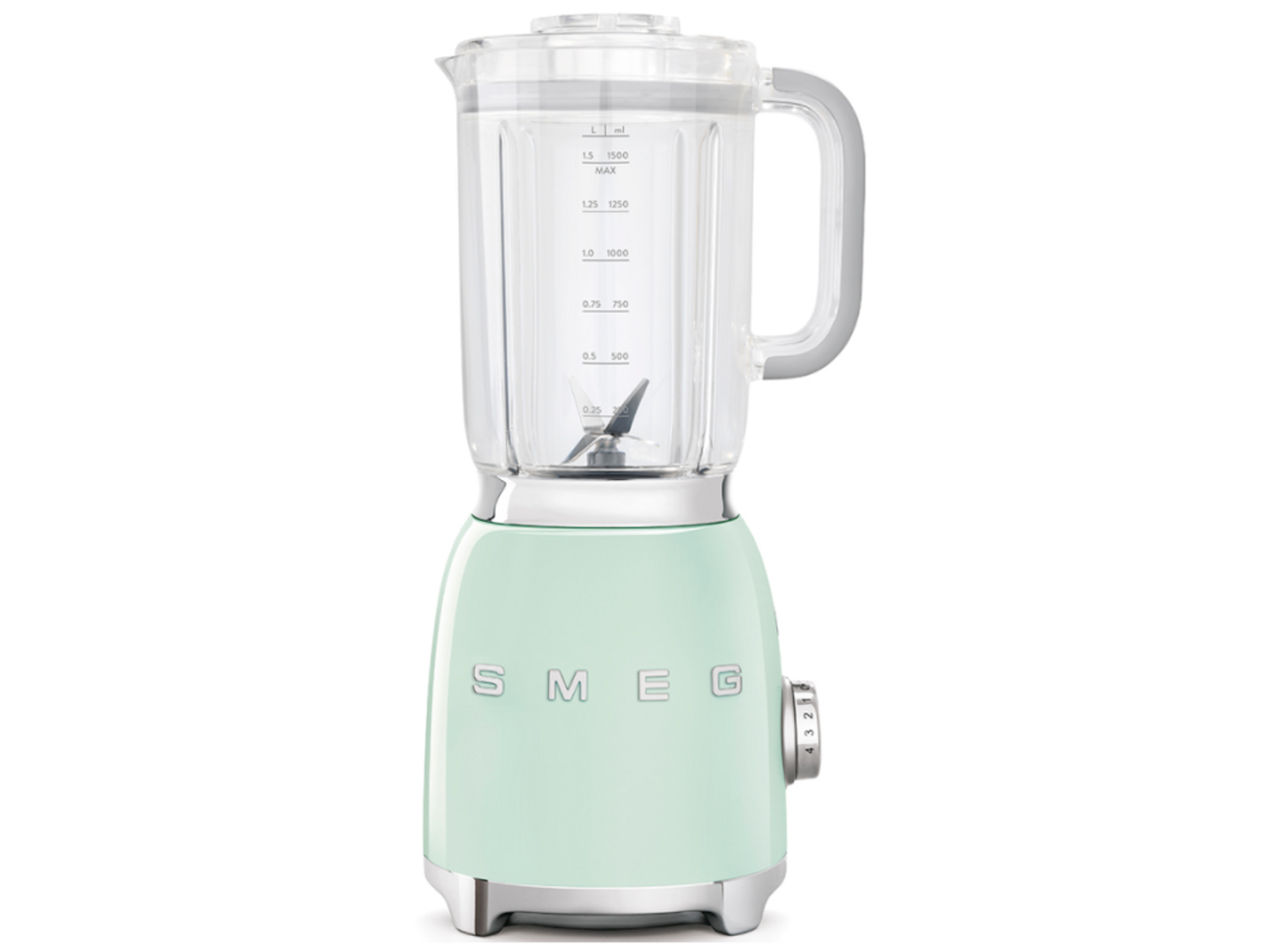 Batidora de vaso - BLF01PGEU SMEG, 800 W, 1.5 l, Verde