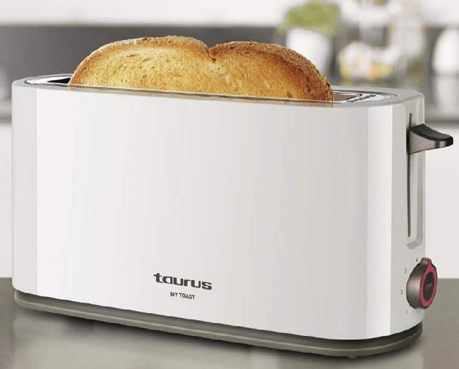 TAURUS MYTOAST 1R Watt, 1) (1000 Weiß Toaster Schlitze
