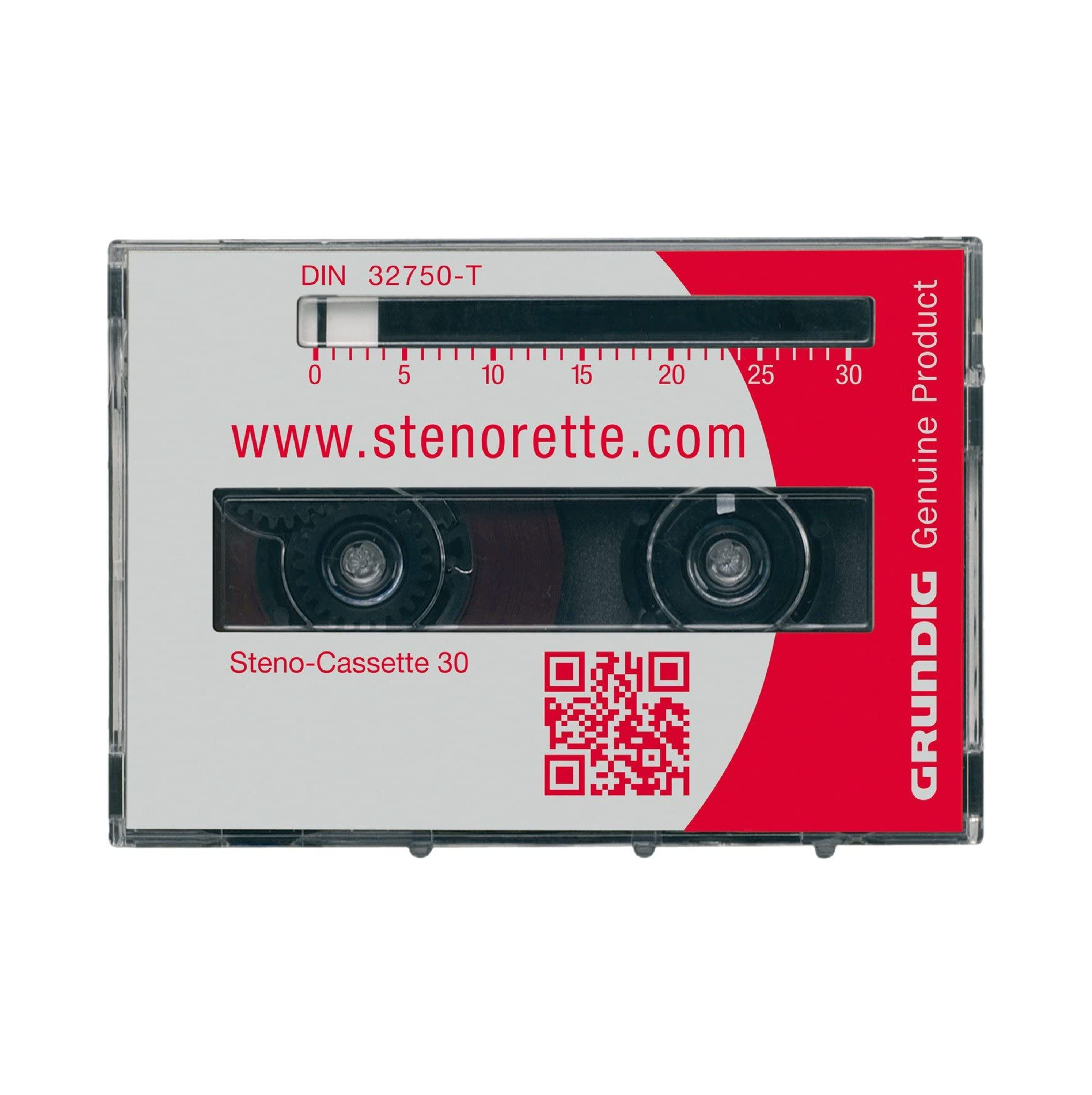 Steno-Cassette 5-Pack 30 Minuten, GRUNDIG Diktiergerät, Schwarz