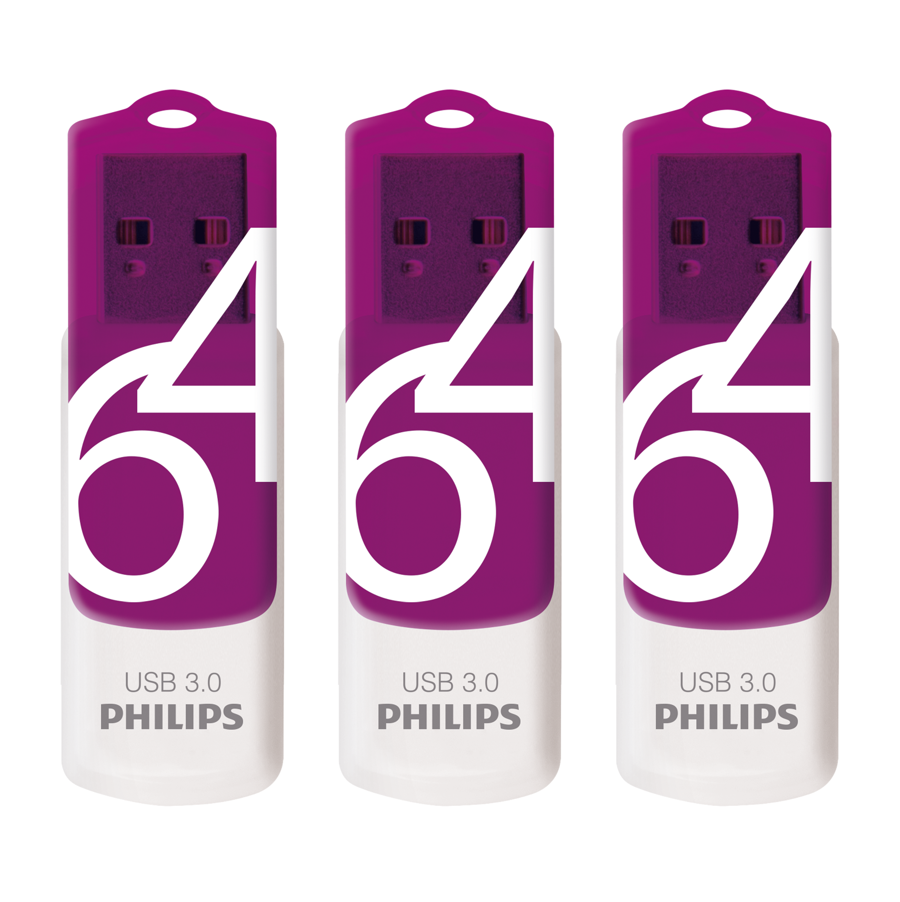 MB/s, USB-Stick PHILIPS Purple®, Edition 100 Vivid 3er-Pack Magic