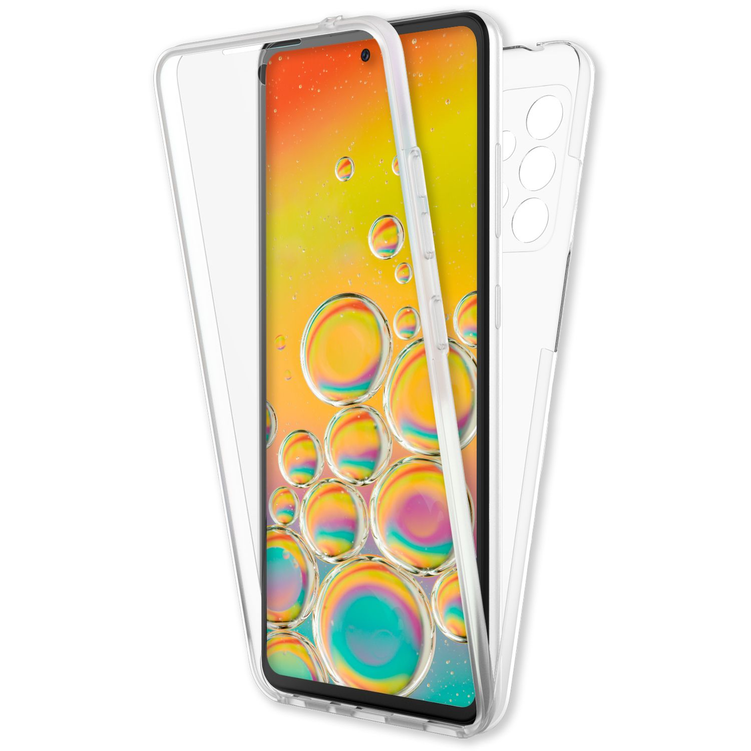 360 Backcover, A33, Galaxy Hülle, Klare NALIA Transparent Samsung, Grad