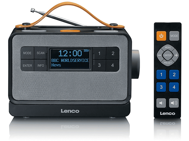 LENCO PDR-065 Multifunktionsradio, DAB+, FM, Bluetooth, AM, DAB, FM, schwarz DAB