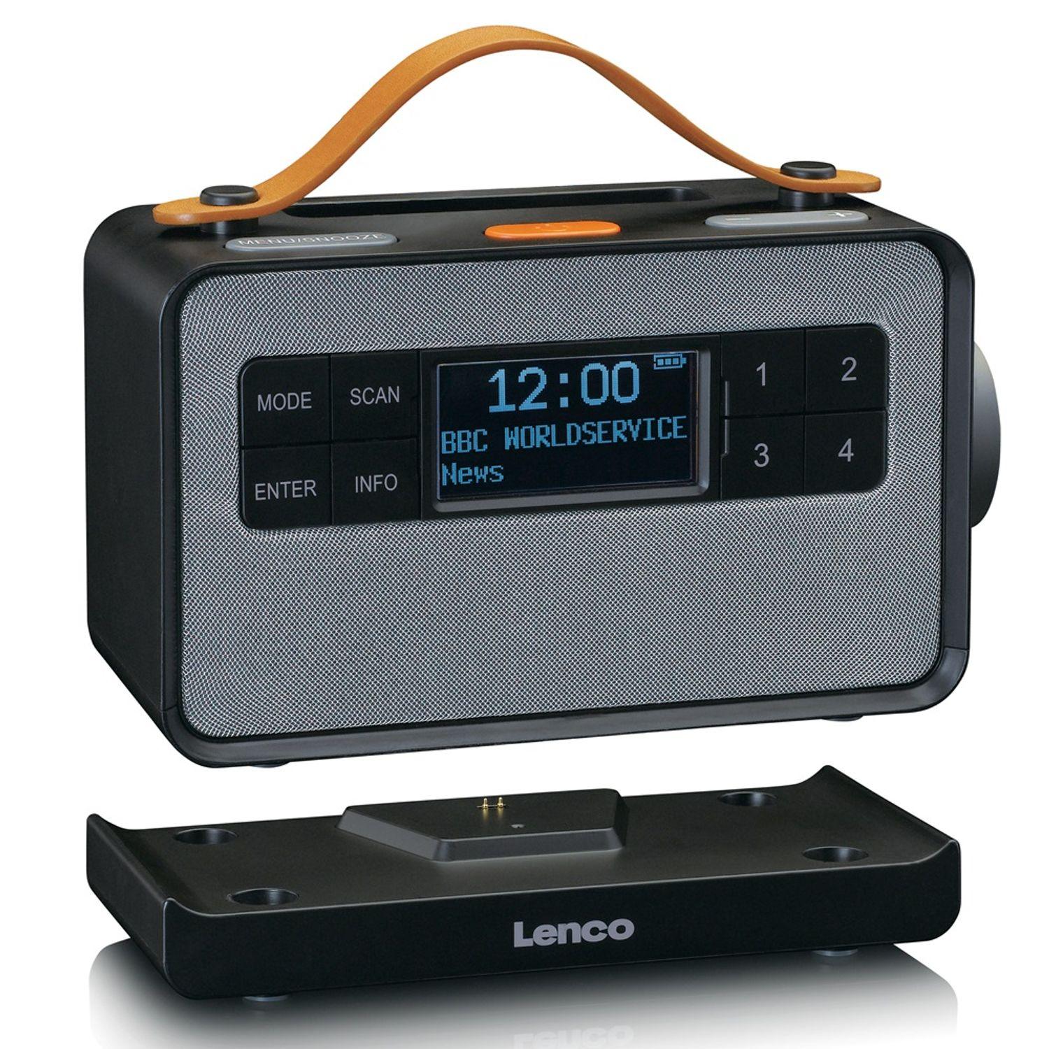 LENCO PDR-065 Multifunktionsradio, DAB+, FM, Bluetooth, AM, DAB, FM, schwarz DAB