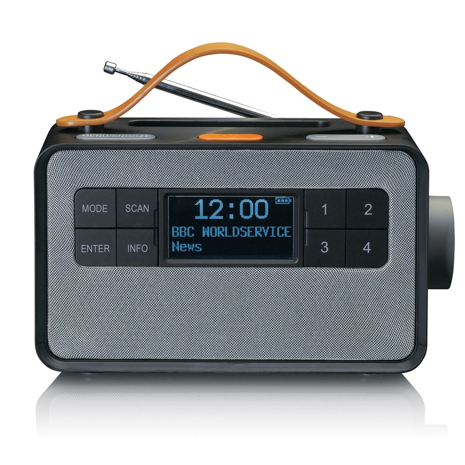 schwarz Multifunktionsradio, PDR-065 AM, DAB+, DAB+, Bluetooth, FM, LENCO DAB, FM,