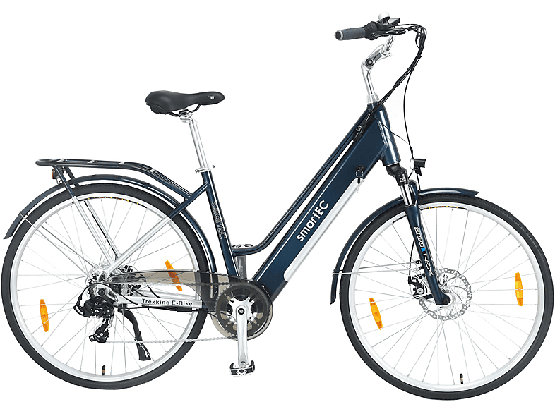 SMARTEC Trek-28D Blau Trekkingrad (Laufradgröße: 28 Zoll, Rahmenhöhe: 48 cm, Erwachsene-Rad, 468 Wh, Blau)
