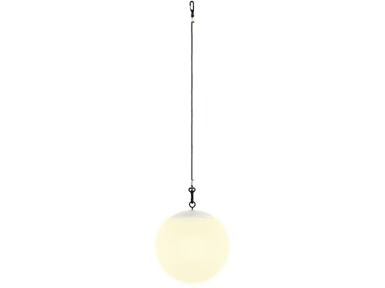 SCHWAIGER LED -660173- weiß Hängeleuchte, Outdoor RGB Solar