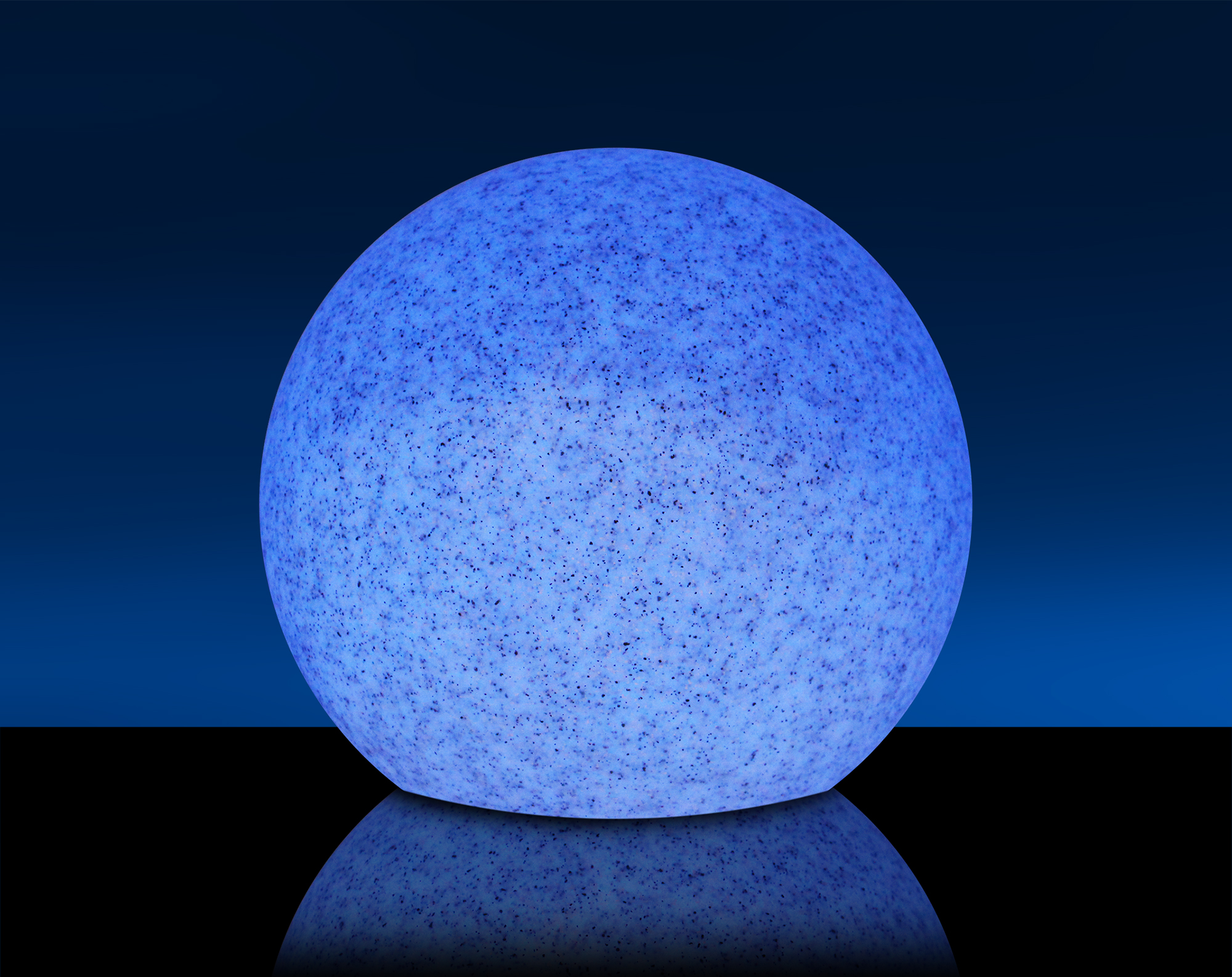 SCHWAIGER -660135- RGB Solar LED klein, Marmor Outdoor Leuchtkugel