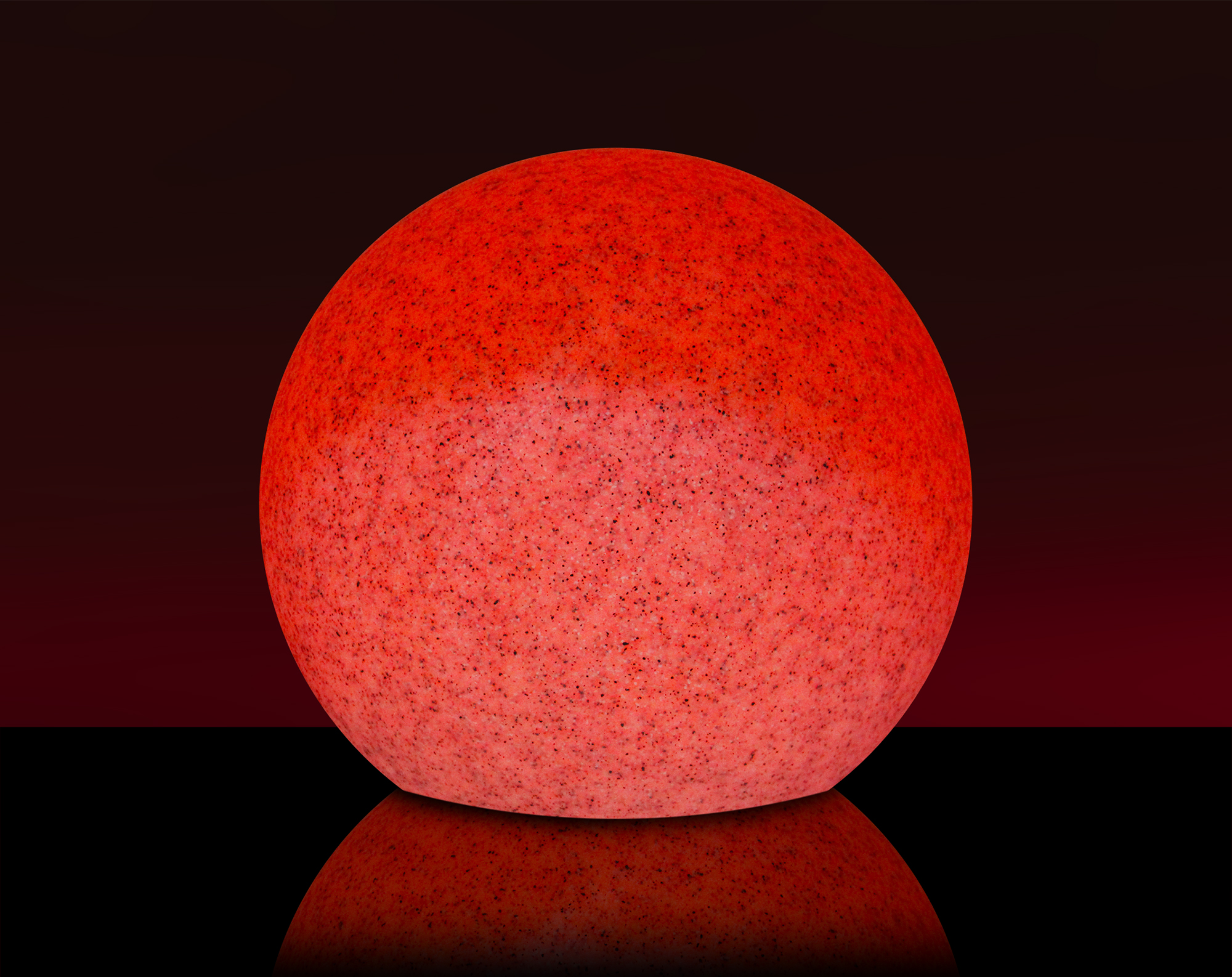 SCHWAIGER -660135- RGB Solar LED klein, Marmor Outdoor Leuchtkugel