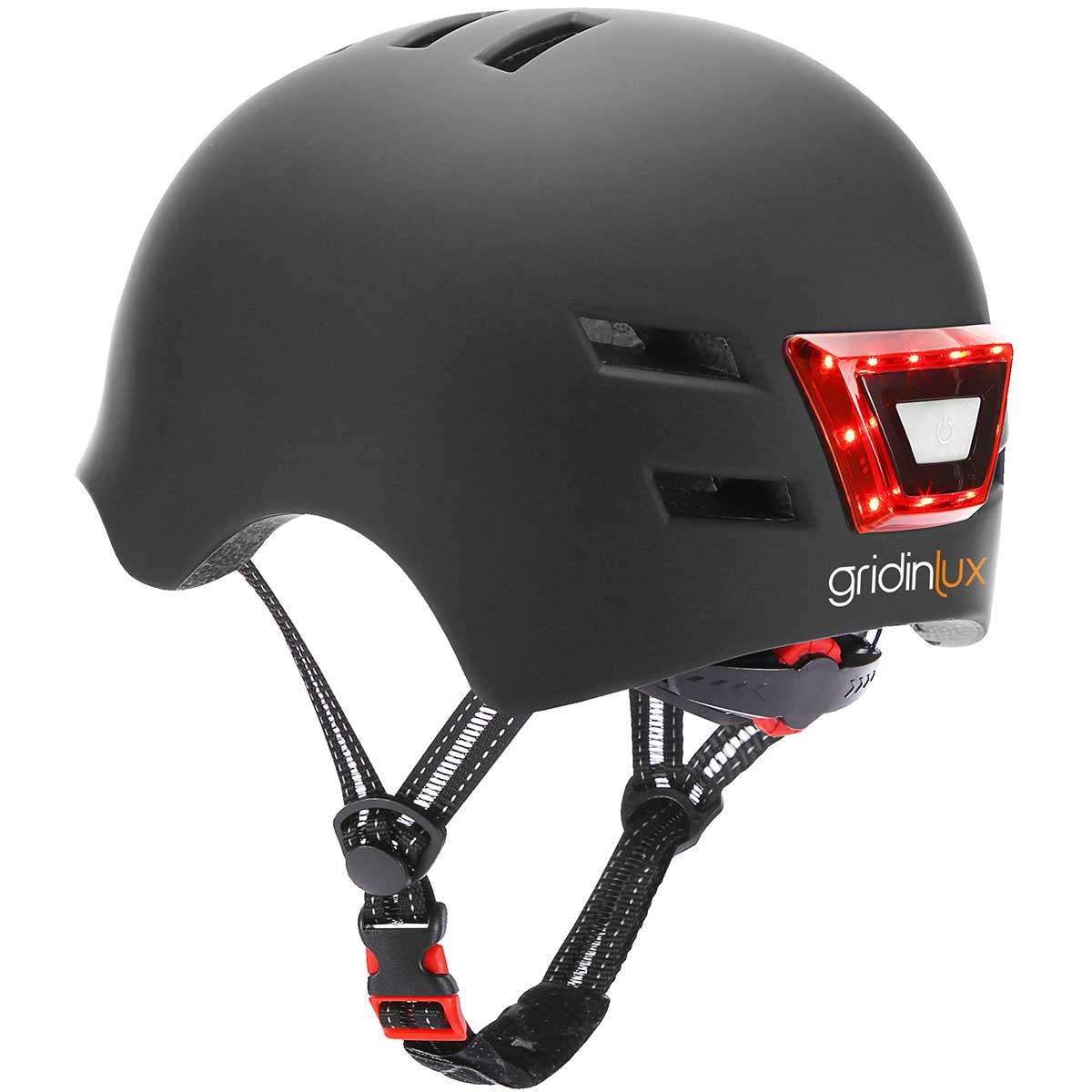 Gridinlux Casco Safe go movilidad urbana patinete electrico con luz trasera unisex seguridad producto negro grindilux