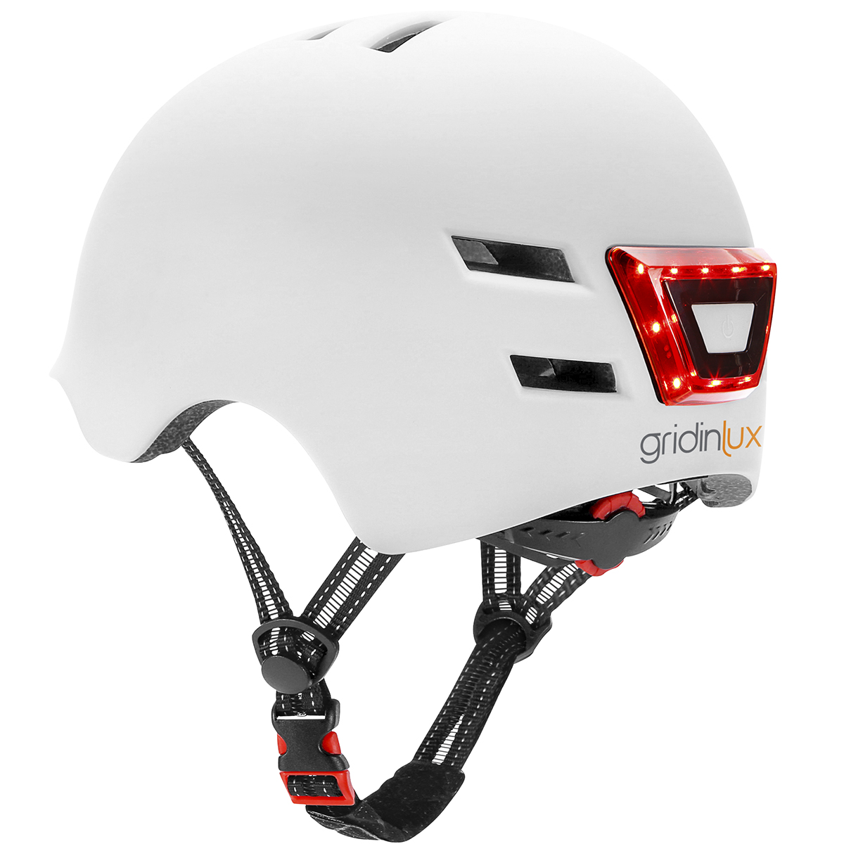 Gridinlux Safego Casco blanco talla m safe&go con luz led