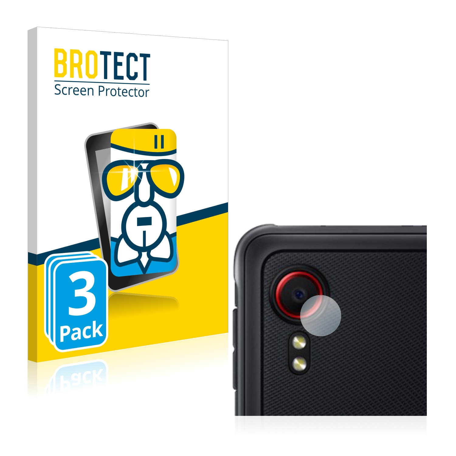 BROTECT 3x Airglass klare Schutzfolie(für XCover Galaxy Samsung 5)