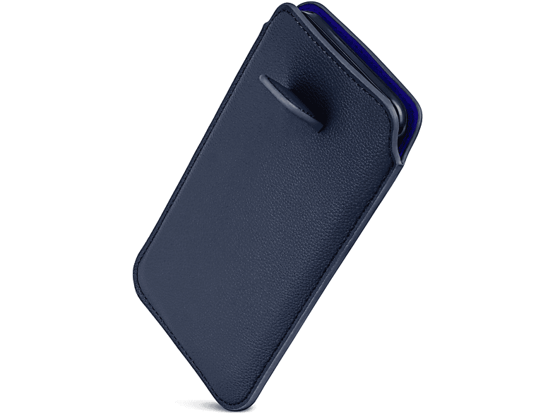 Dunkelblau Huawei, ONEFLOW Lite, P10 Full mit Einsteckhülle Cover, Zuglasche,
