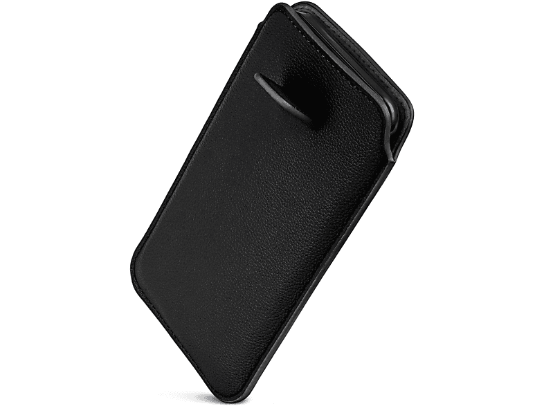 Huawei, Schwarz ONEFLOW (2019), mit Zuglasche, Y5 Full Cover, Einsteckhülle