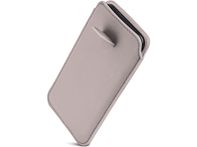 ONEFLOW Einsteckhülle mit Zuglasche, Full Cover, Huawei, P smart (2017), Hellgrau