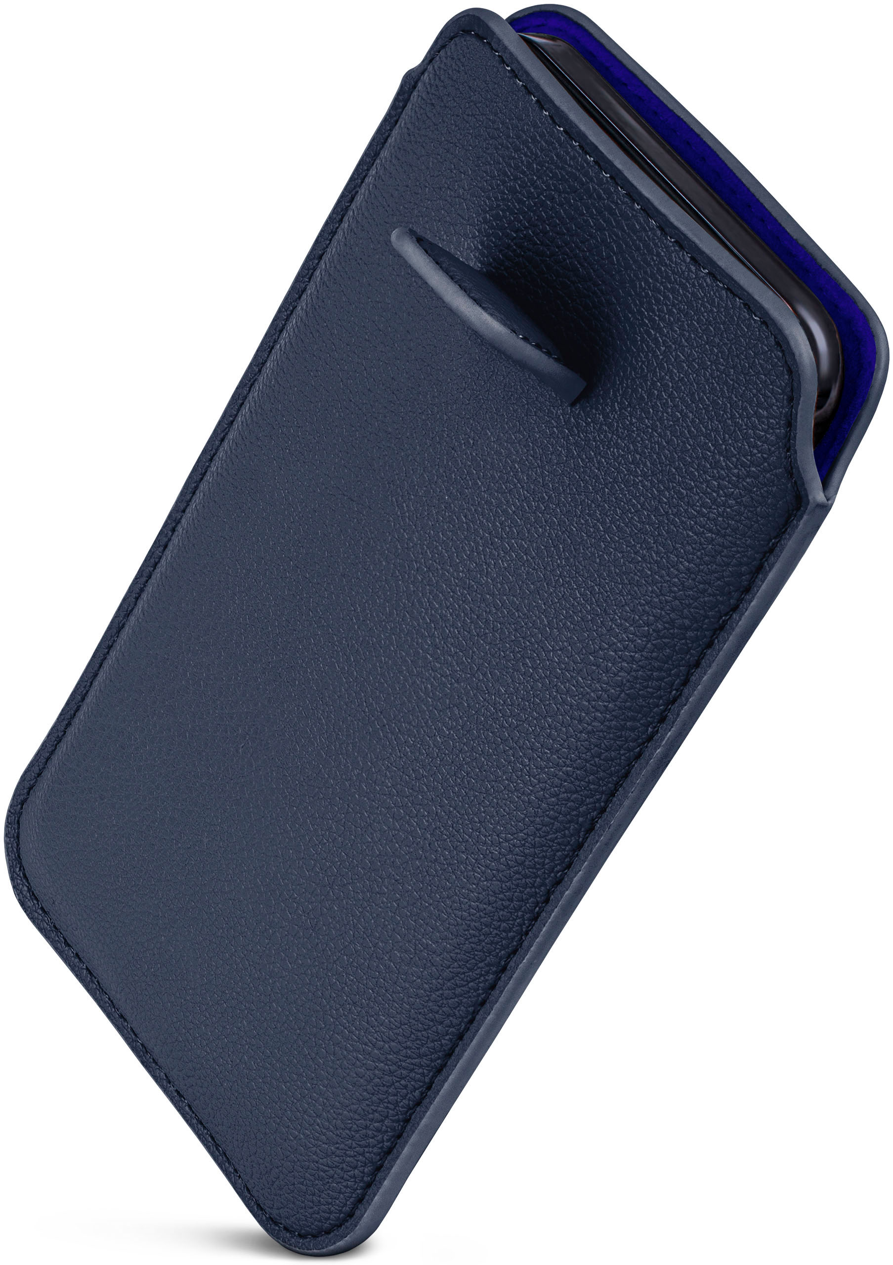 Nokia, (2017), Einsteckhülle ONEFLOW Full 105 mit Zuglasche, Dunkelblau Cover,