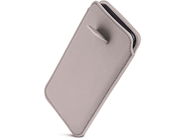 ONEFLOW Einsteckhülle mit Zuglasche, Full Cover, Samsung, Galaxy A5 (2016), Hellgrau