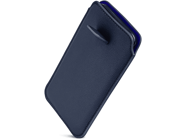 Samsung, Cover, Zuglasche, J3 (2016), Full ONEFLOW Galaxy Einsteckhülle Dunkelblau mit
