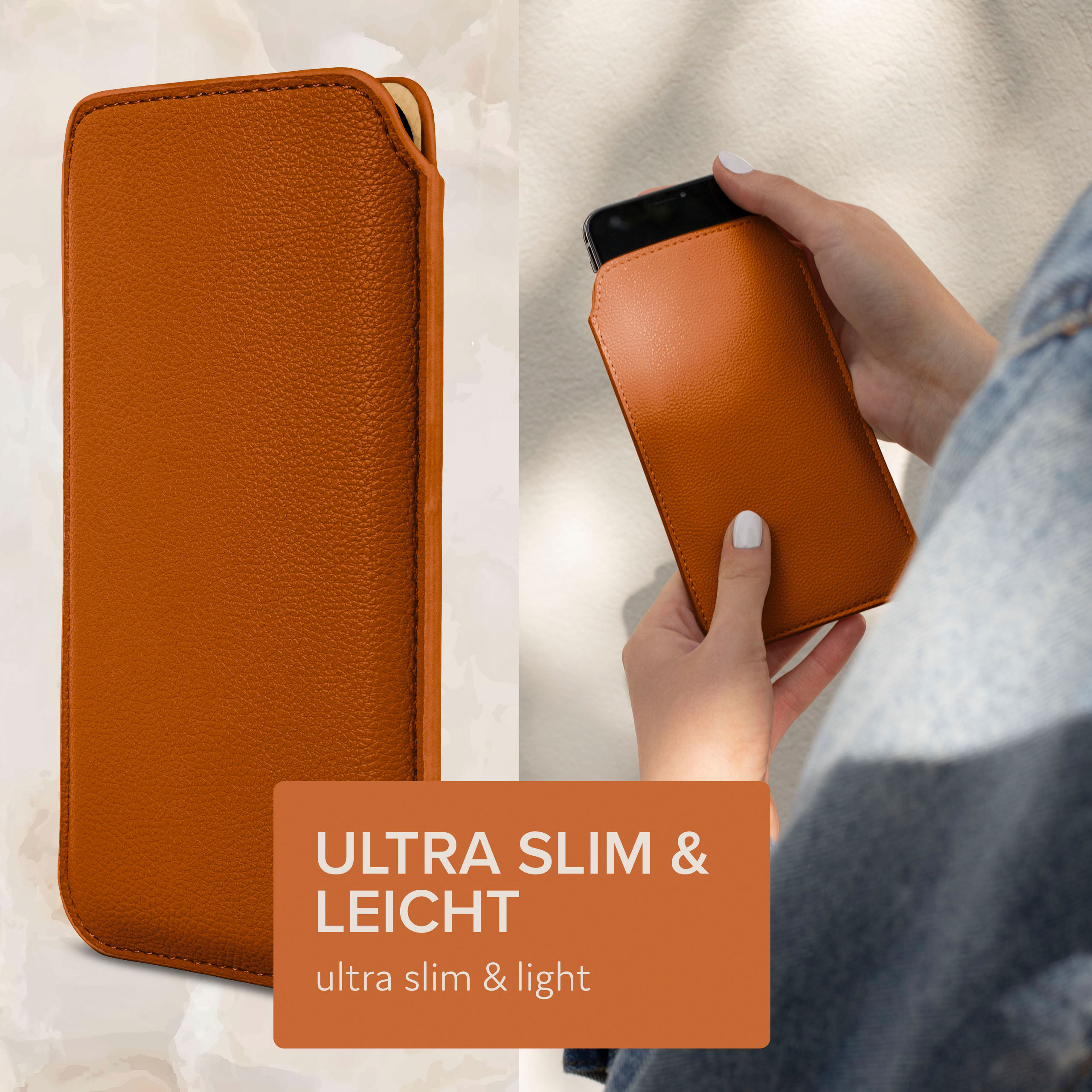 Xiaomi, Einsteckhülle Sattelbraun Full F1, Cover, Zuglasche, mit ONEFLOW Pocophone