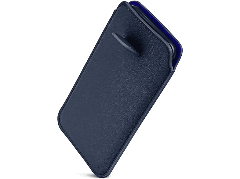 Dunkelblau Full Cover, Huawei, Zuglasche, Einsteckhülle P9, mit ONEFLOW