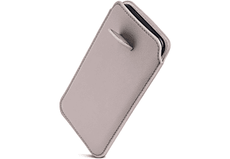 ONEFLOW Einsteckhülle mit Zuglasche, Full Cover, Apple, iPhone 12 / 12 Pro, Hellgrau