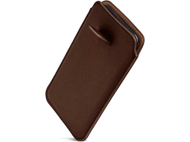 ONEFLOW Einsteckhülle mit Note Dunkelbraun Redmi 8, Cover, Zuglasche, Xiaomi, Full