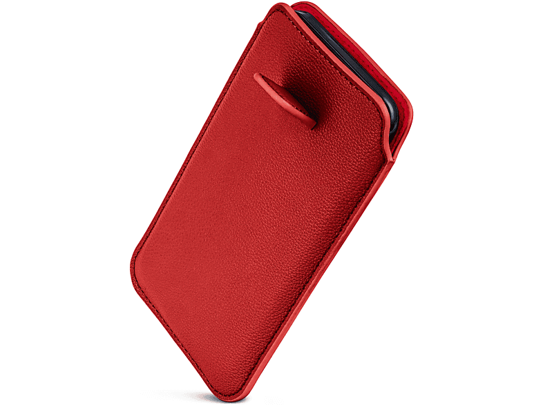 mit Galaxy Zuglasche, Cover, Samsung, ONEFLOW Einsteckhülle (2017), Full A3 Dunkelrot