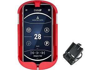 SMINNO Cockpit Case + Fahrrad Freisprecheinrichtung Smartphone-Halterung, Rot