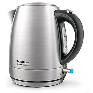 Hervidor de agua - TAURUS Selene Compac, 2200 W, 1 l, Inox