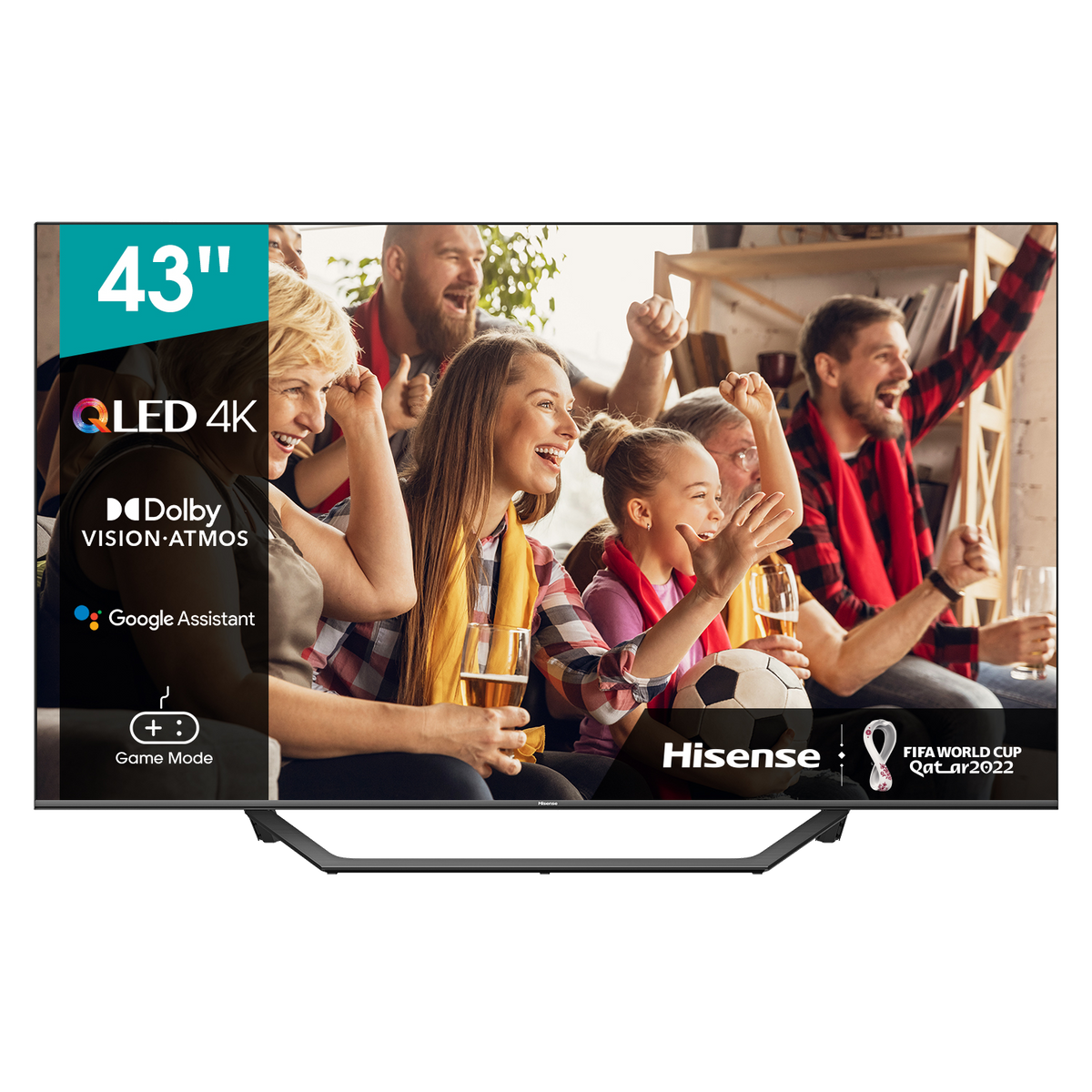 UHD 109,2 (Flat, TV 43 HISENSE 43A7GQ Zoll QLED 4K) / cm,
