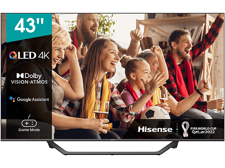 HISENSE 43A7GQ QLED TV (Flat, 43 Zoll / 109,2 cm, UHD 4K)