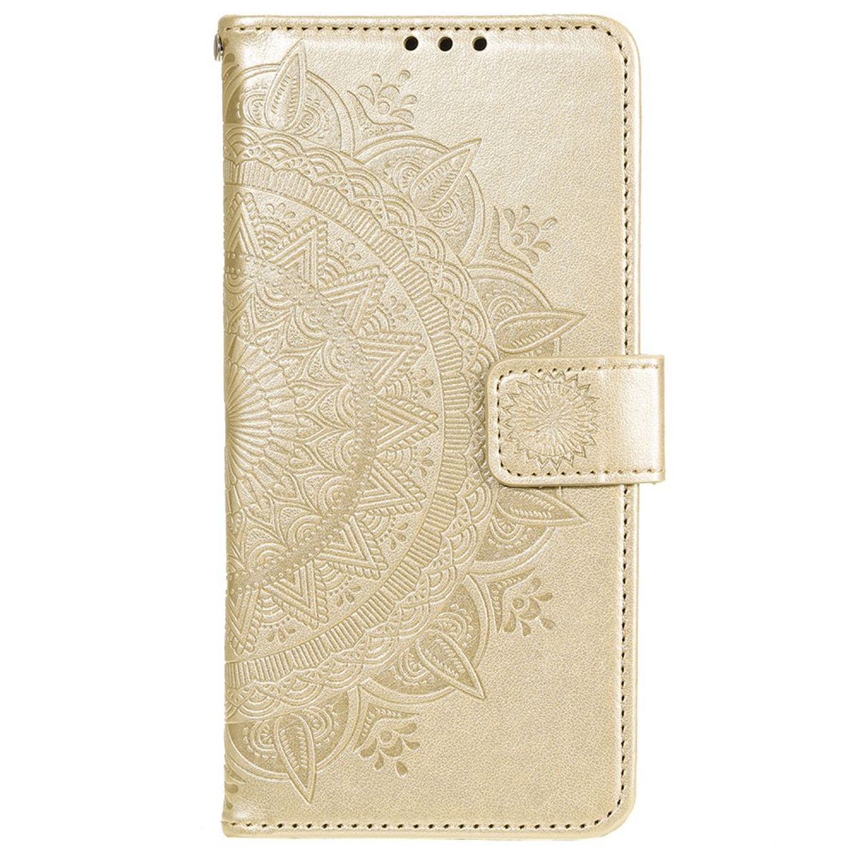 COVERKINGZ Klapphülle mit Mandala Gold / Bookcover, Xiaomi, Muster, 12X, 12