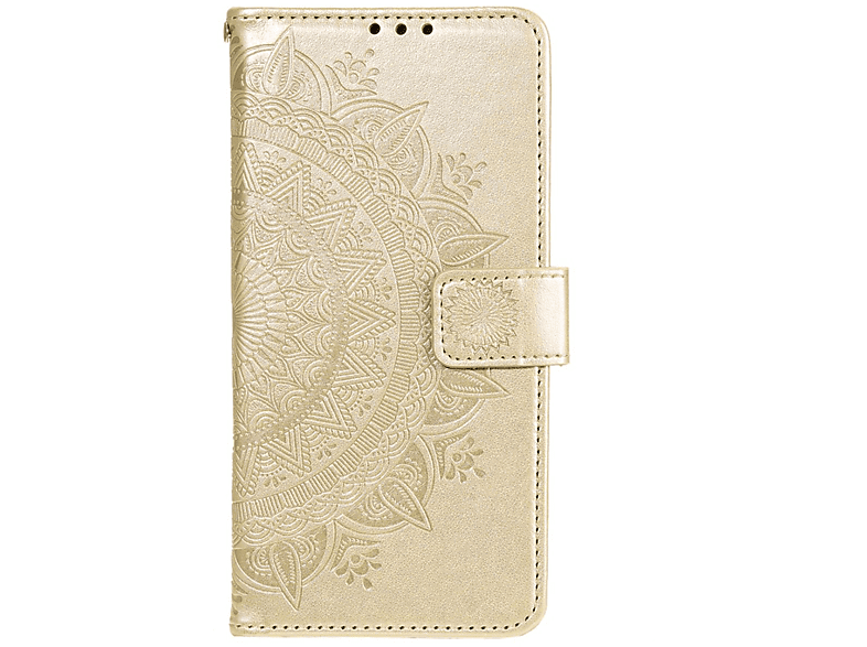 Xiaomi, 12 12X, Mandala Bookcover, Muster, Klapphülle mit COVERKINGZ / Gold