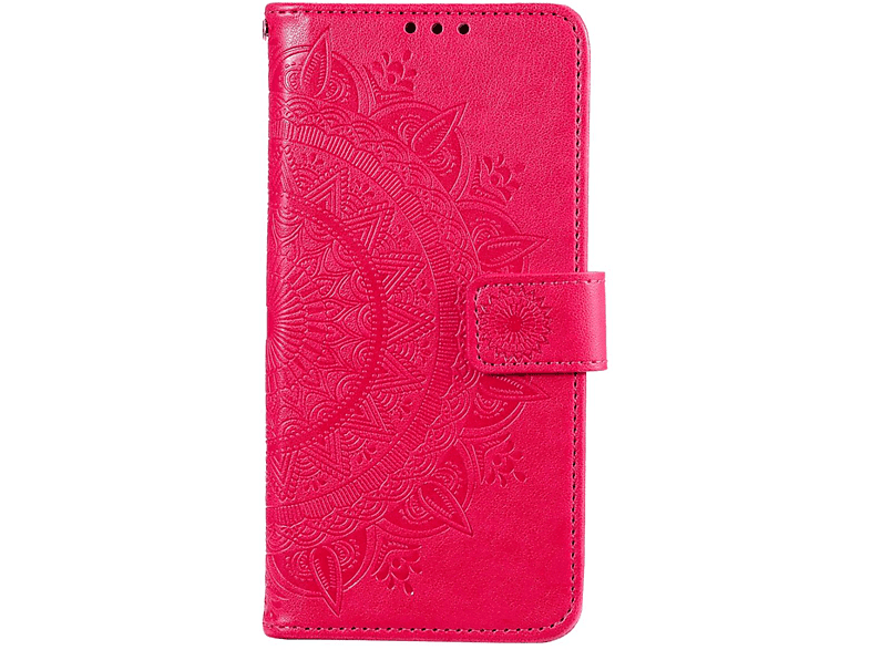 COVERKINGZ Klapphülle Mandala Pro, Pink Muster, mit 12 Bookcover, Xiaomi
