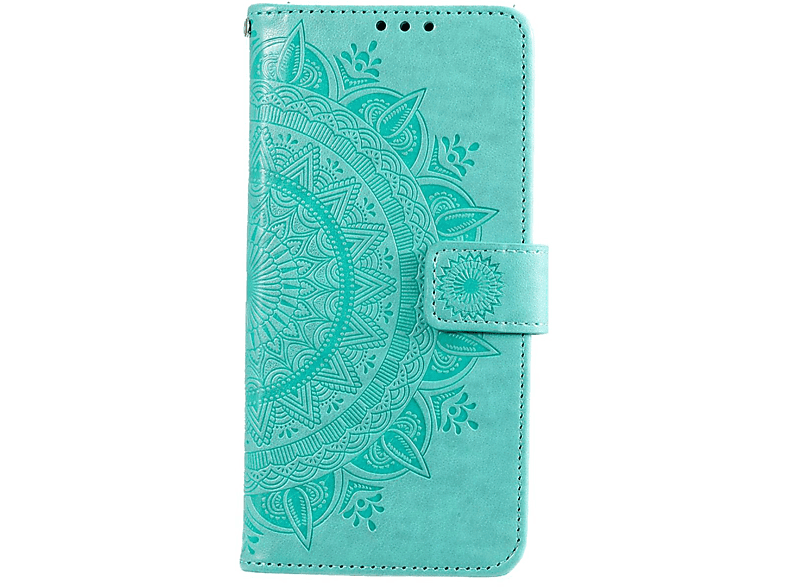 Klapphülle Bookcover, Muster, Mandala Pro, mit 12 Xiaomi, COVERKINGZ Grün