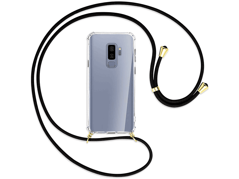 Umhänge-Hülle MORE Samsung, / Plus, Kordel, MTB S9 Galaxy mit ENERGY Gold Schwarz Backcover,