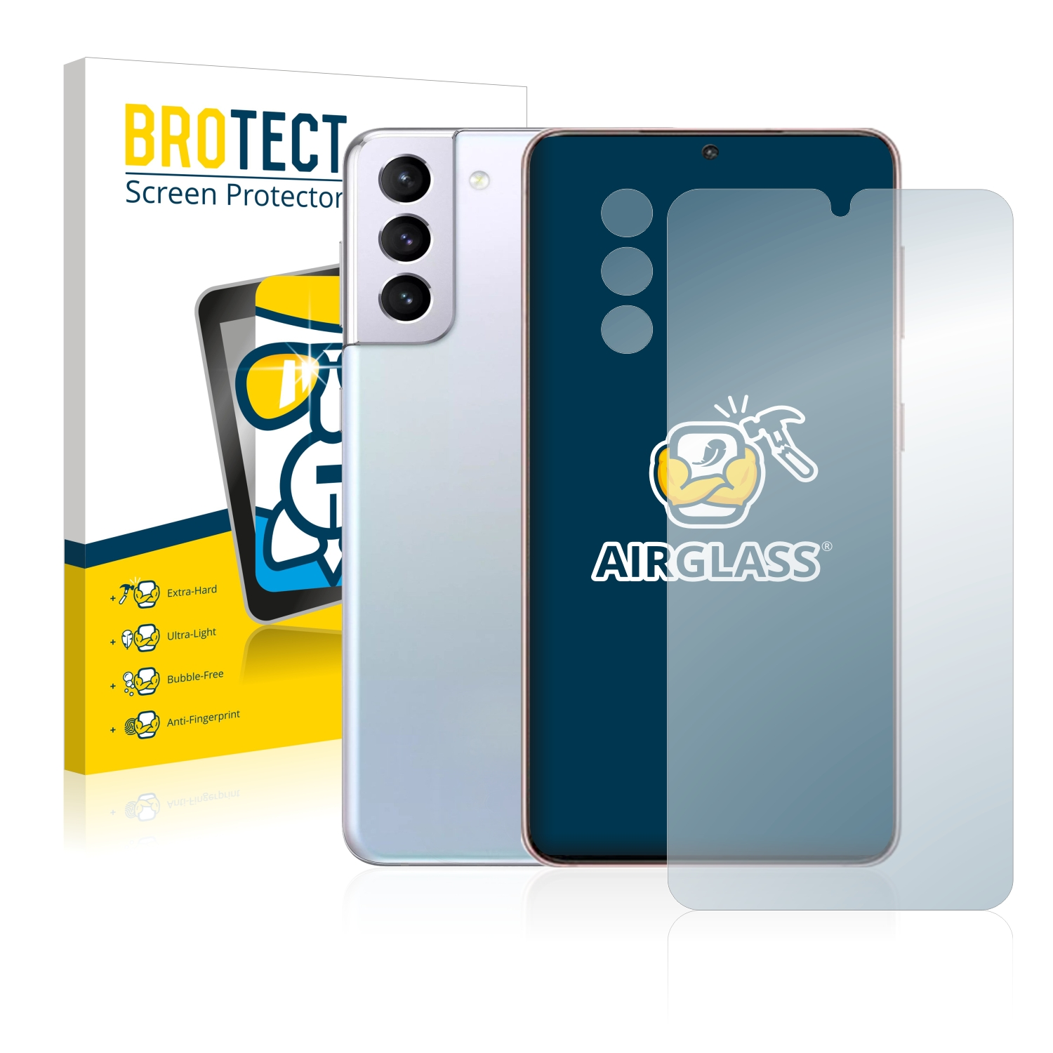 BROTECT klare Samsung Airglass Schutzfolie(für S21) Galaxy