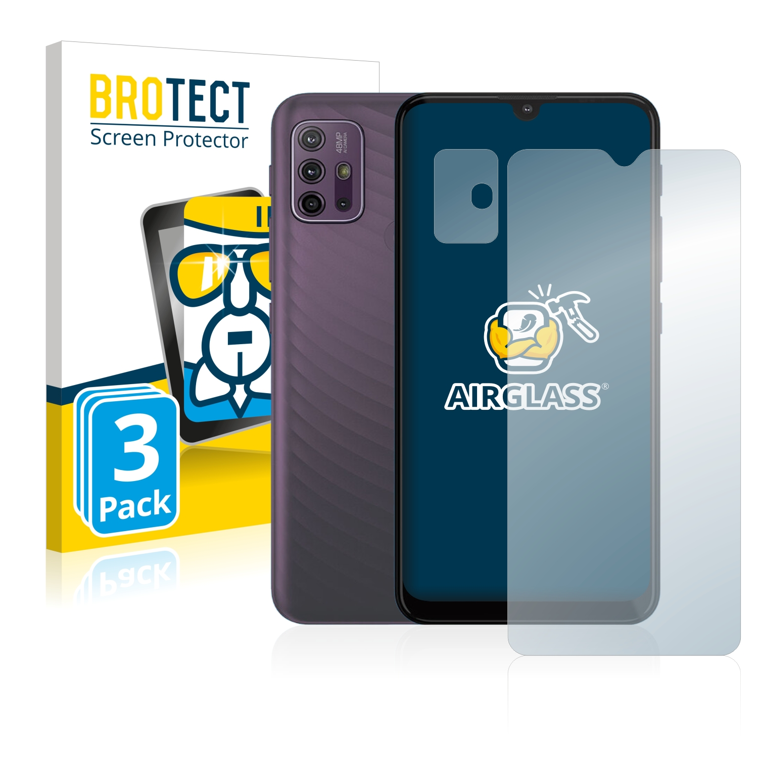 Motorola BROTECT 3x Moto Airglass klare Schutzfolie(für G10)