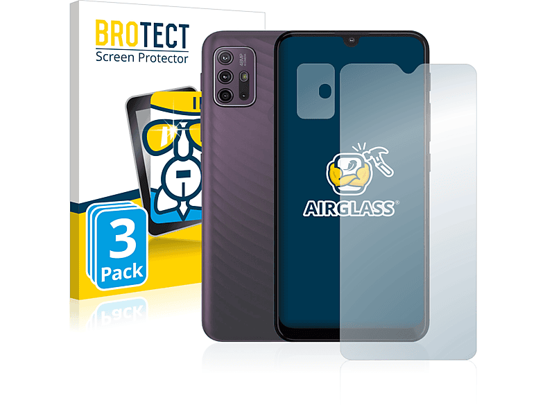 BROTECT 3x Airglass G10) Moto klare Motorola Schutzfolie(für