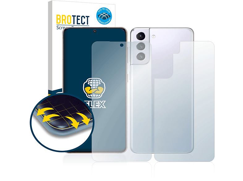 Samsung Flex BROTECT Full-Cover Galaxy 3D Schutzfolie(für 2x S21) Curved